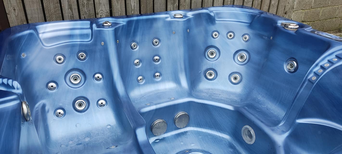 2 used hot tubs that have had final touches completed today ready for