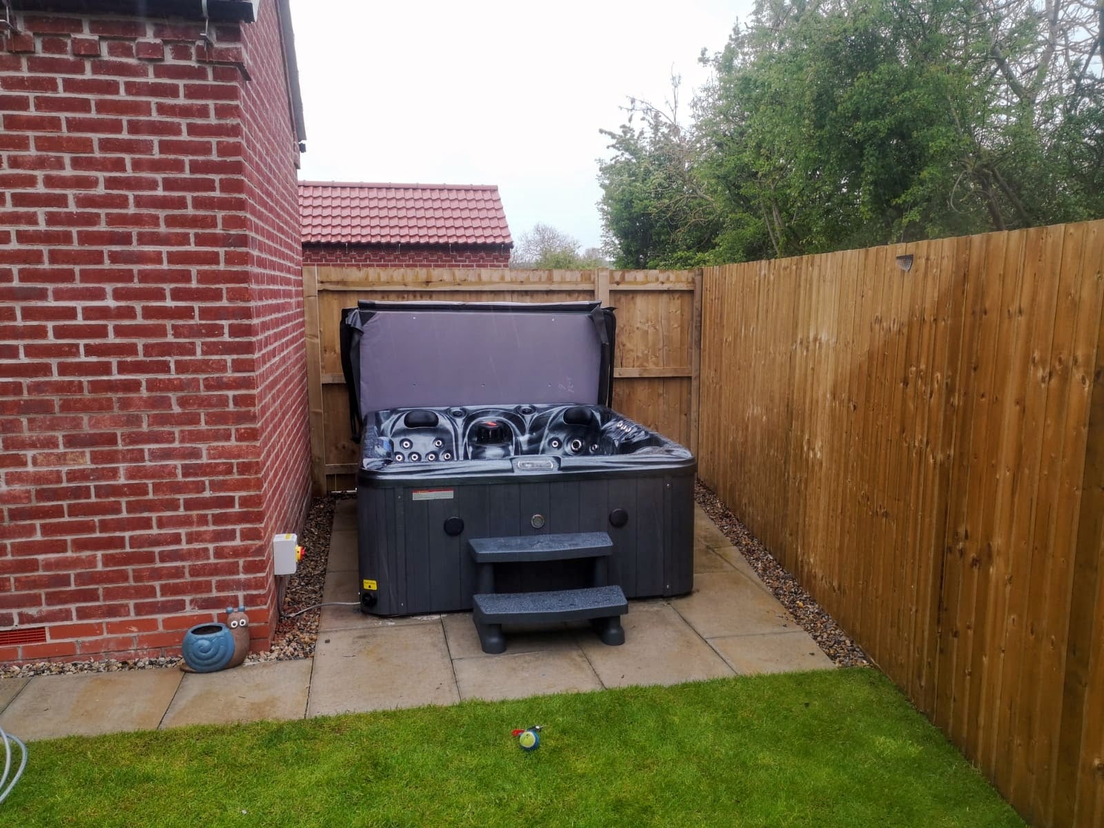 We installed the fabulous Storm Hot Tub for Claire in Bridlington this week