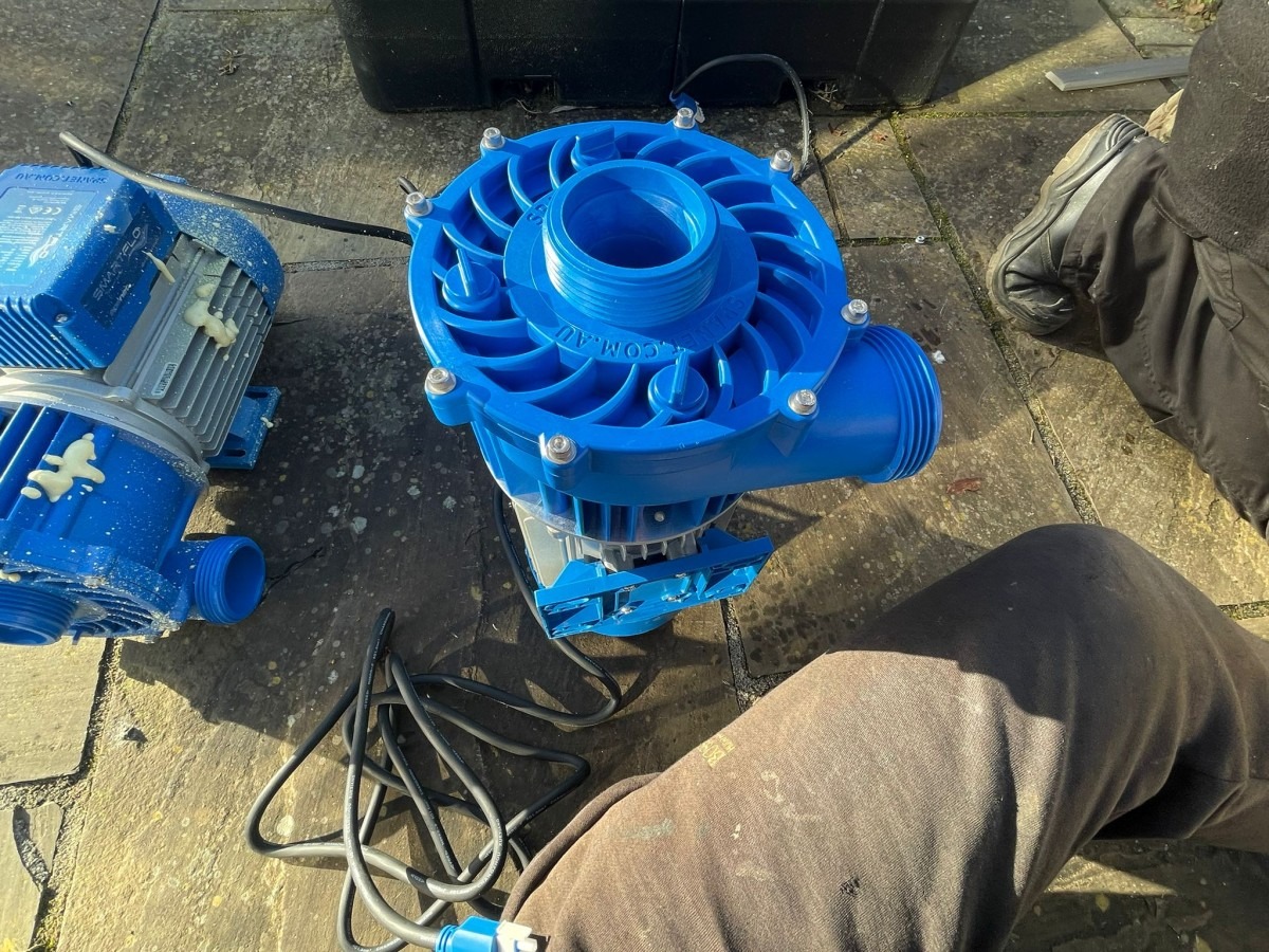Hot tub pump replacement in York Seaside Hot Tubs